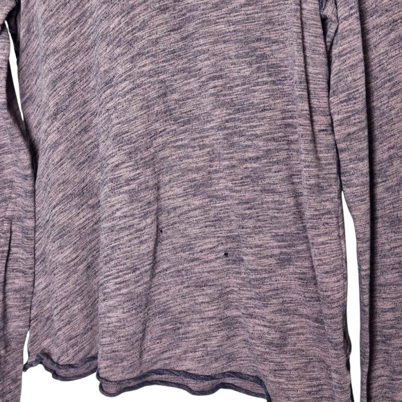 FP Beach Free People Beachy Cowl Neck Long Sleeve Top Heathered Purple - Picture 7 of 10